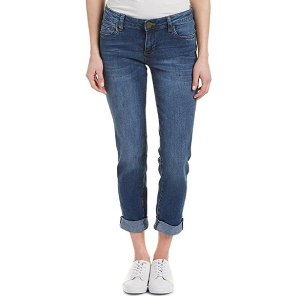 Kut from the Kloth Denim - Kut From the Kloth Katy Boyfriend Jeans Size 8 Medium Wash Mid-Rise